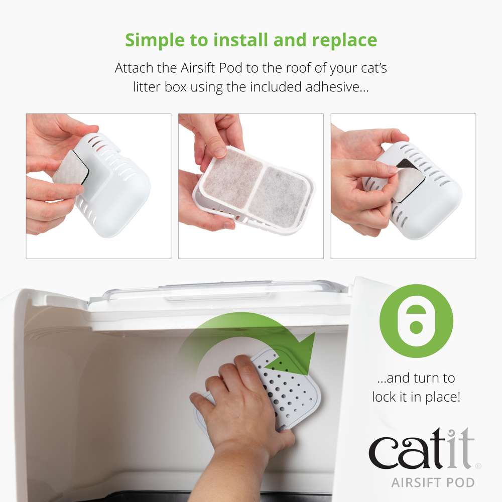 Catit Airsift Dual Action Odour Reducing Pod