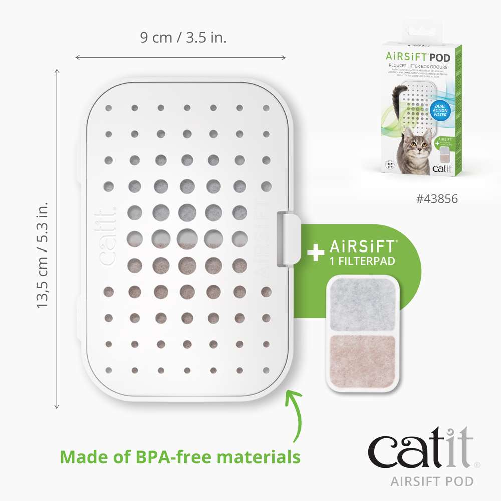 Catit Airsift Dual Action Odour Reducing Pod