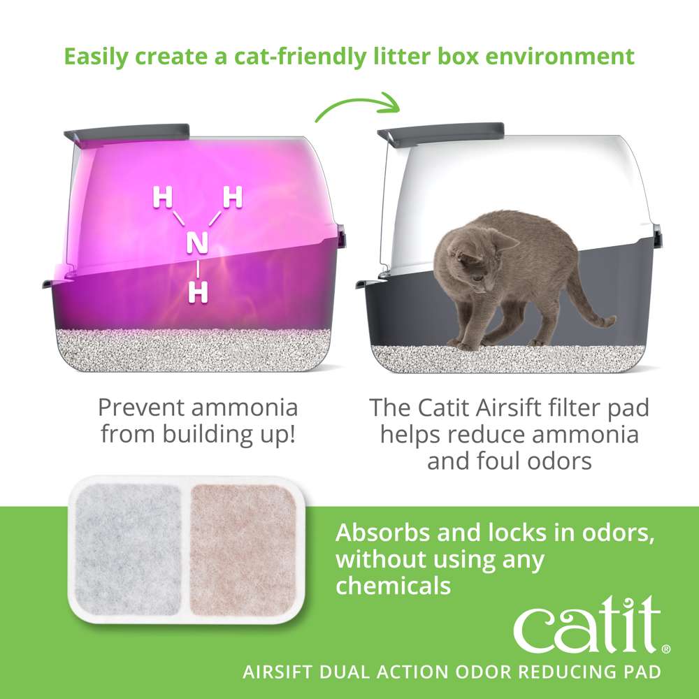 Catit Airsift Dual Action Odour Reducing Pad