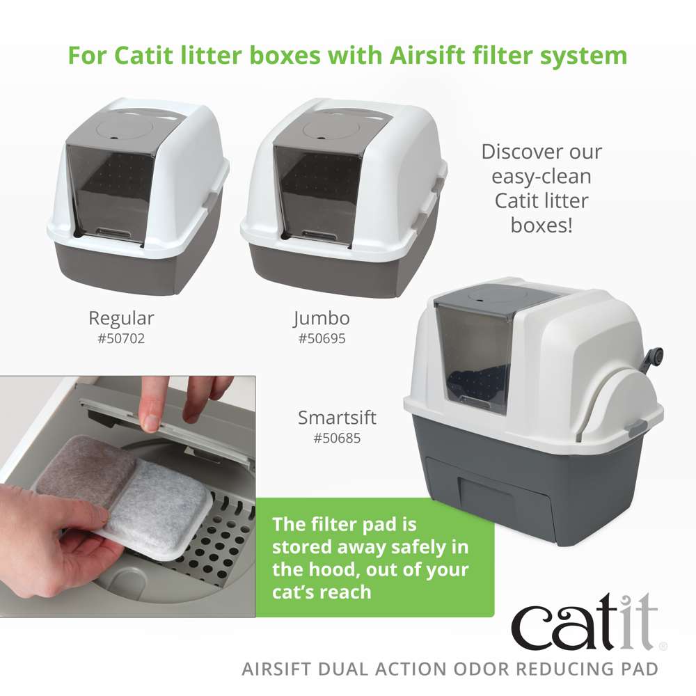 Catit Airsift Dual Action Odour Reducing Pad