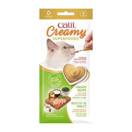 Creamy cat food chicken
