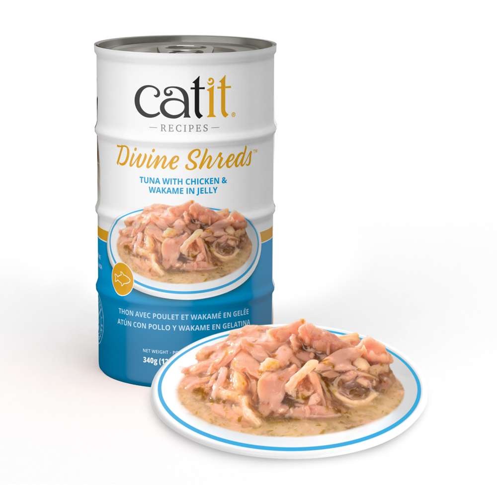 Catit Divine Shreds in Jelly Tuna 4 Pack